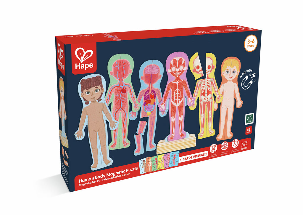 PUZZLE MAGNÉTICO DEL CUERPO HUMANO - HAPE -