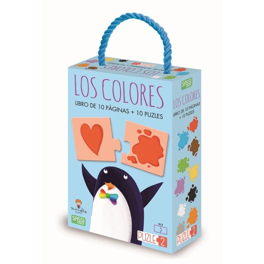 LOS COLORES - LIBRO DE 10 PÁGINA + 10 PUZZLES - MANOLITO BOOKS