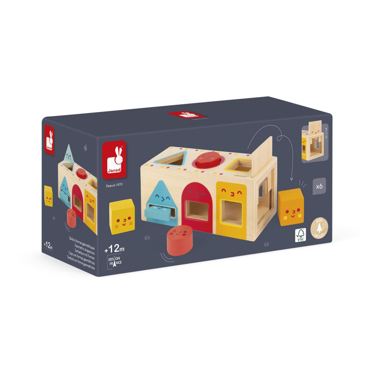 CAJA CON FORMAS GEOMÉTRICAS - JANOD