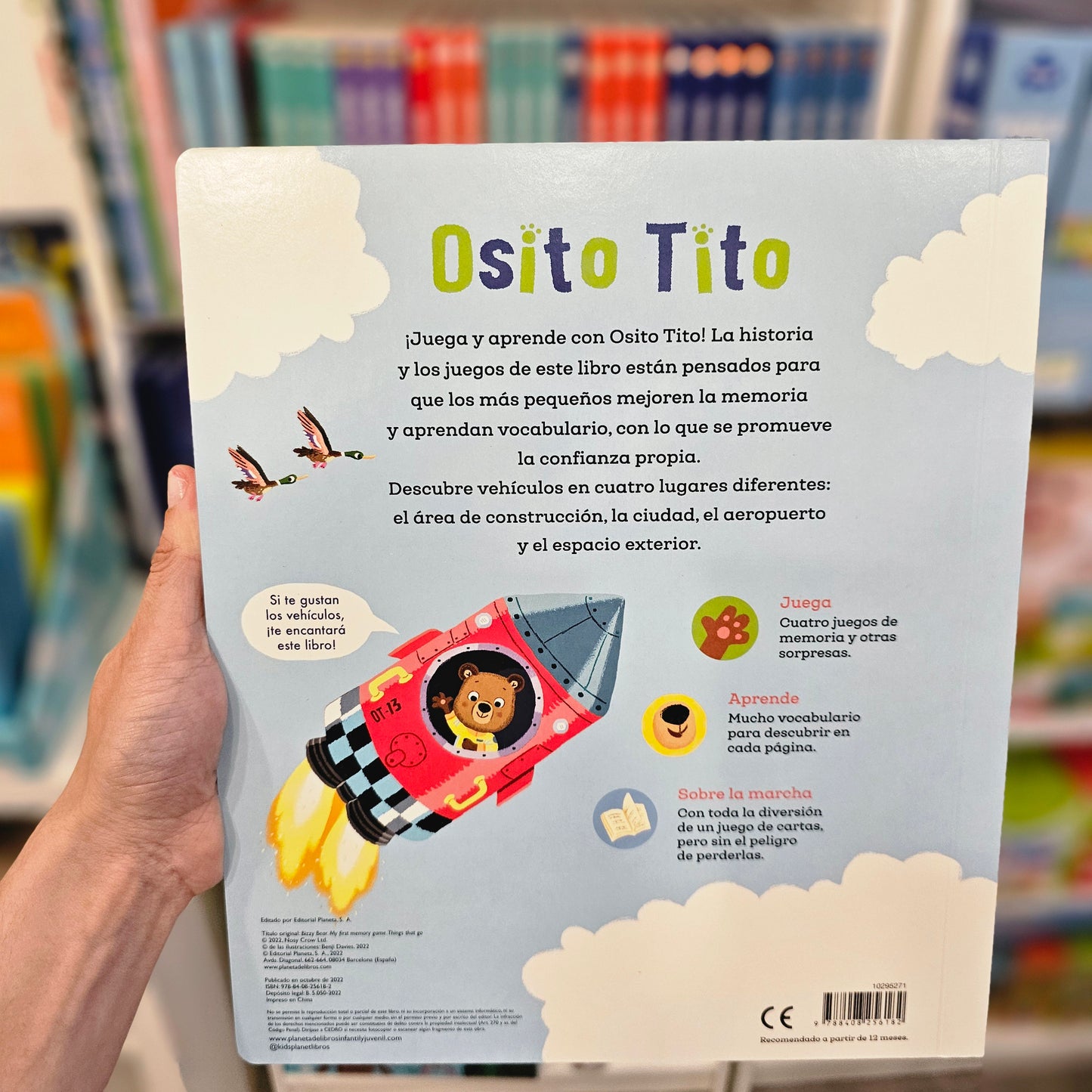 MI PRIMER LIBRO DE MEMORIA: VEHÍCULOS OSITO TITO