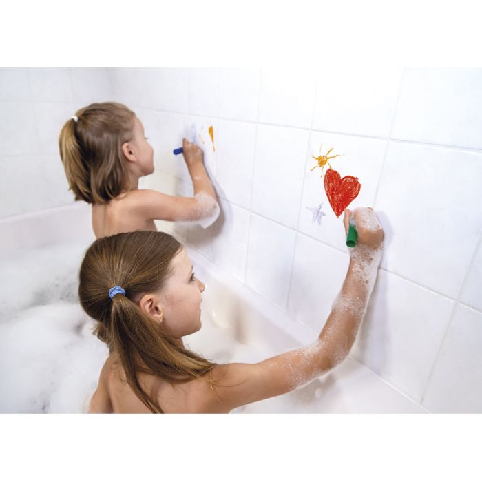 COLOREAR EN EL BAÑO- SET DE CERAS + ESPONJA-