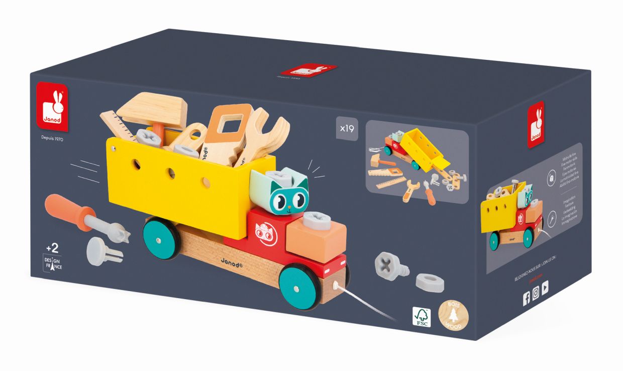 BRICO´KIDS - CAMIÓN DE ARRASTRE BROCILAJE- JANOD