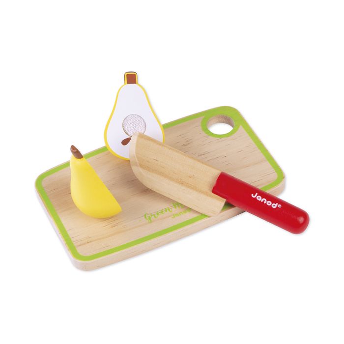 MAXI SET DE FRUTAS Y VERDURAS EN MADERA - JANOD -