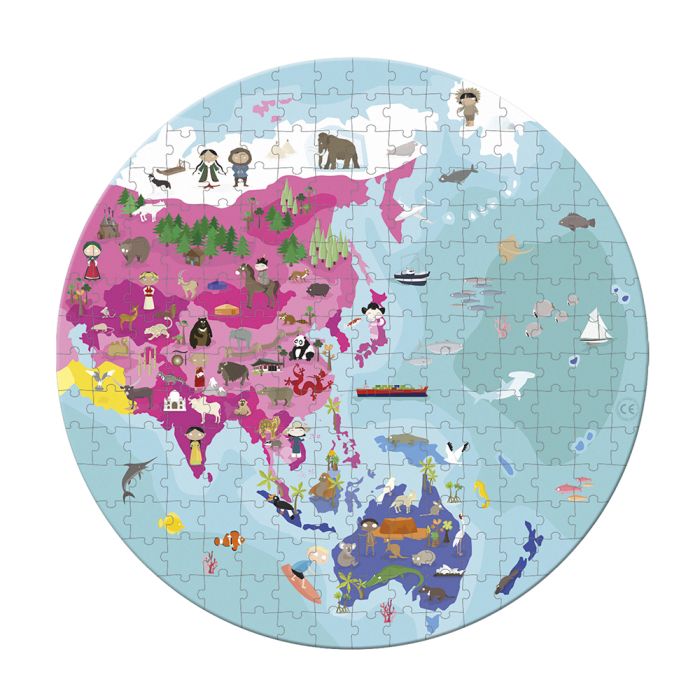 PUZZLE ILUSTRADO A DOS CARAS "PLANETA AZUL" - 208 PIEZAS - JANOD