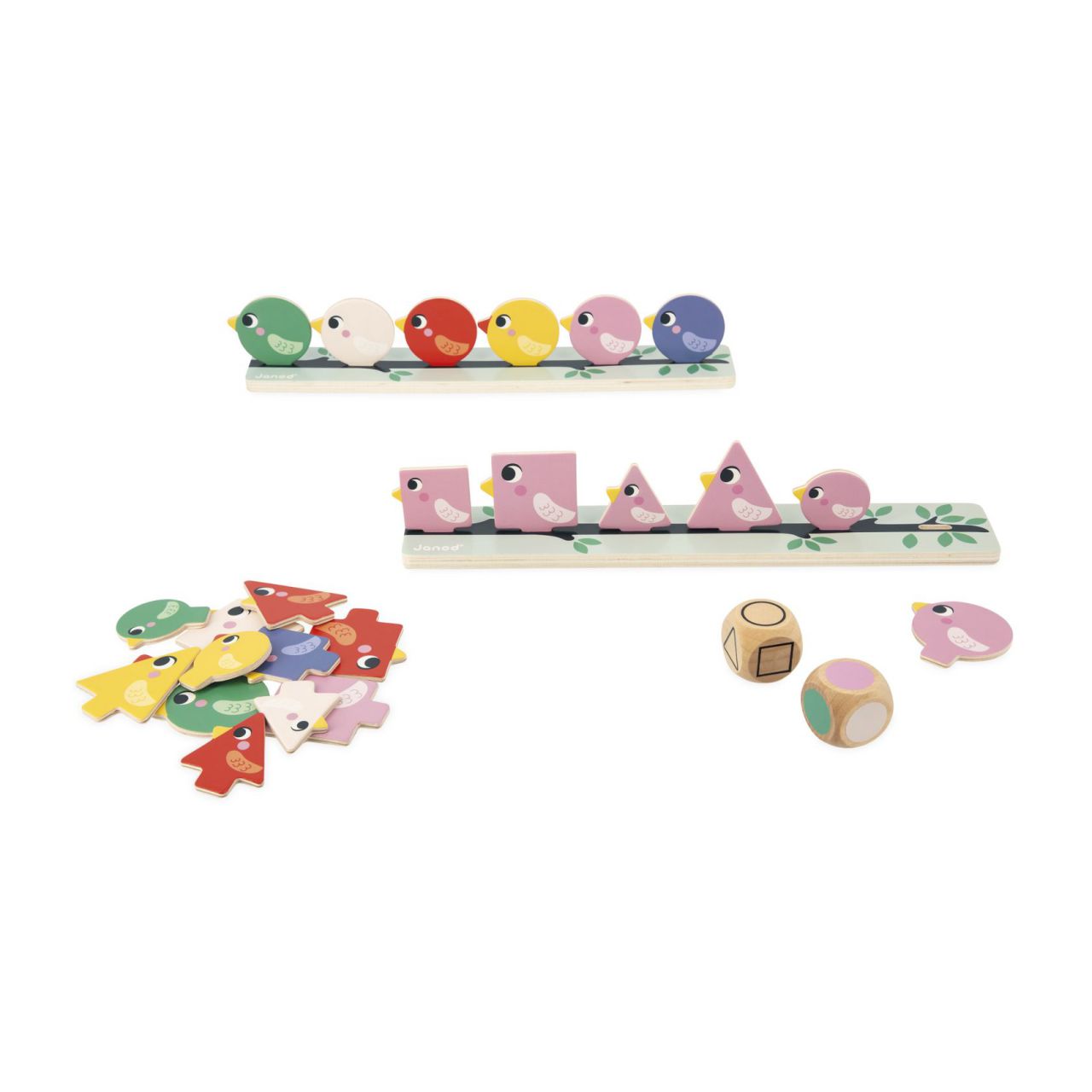 PÁJAROS - CLASIFICACIÓN DE FORMAS COLORES Y FORMAS - JUEGOS PEDAGÓGICOS ANOD