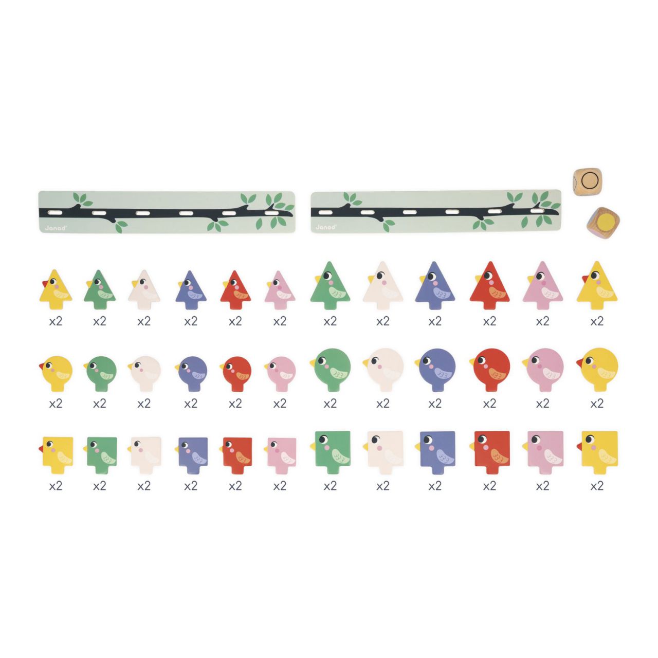 PÁJAROS - CLASIFICACIÓN DE FORMAS COLORES Y FORMAS - JUEGOS PEDAGÓGICOS ANOD