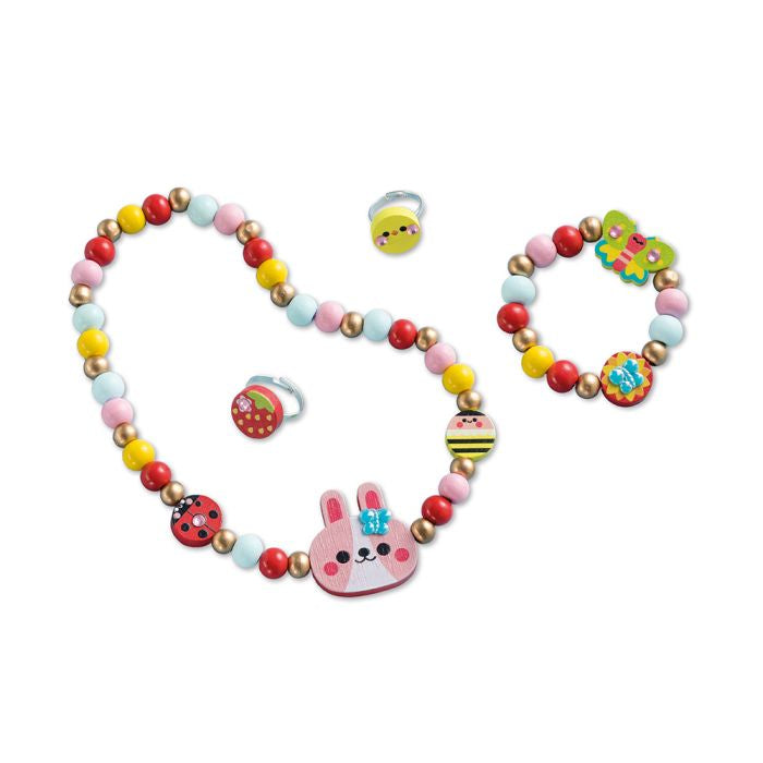 4 JOYAS DE MADERA PARA CREAR - FLOWER GARDEN -