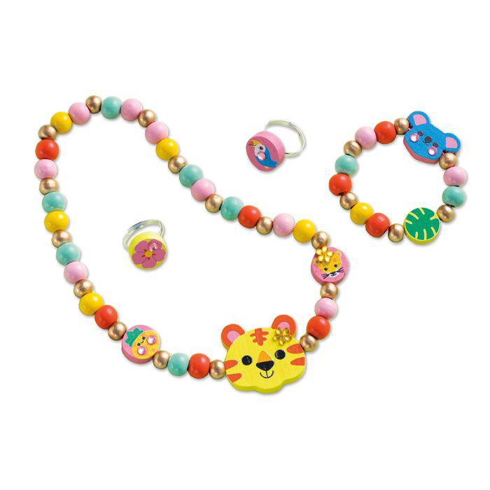 SECRET JUNGLE - 4 JOYAS DE MADERA PARA CREAR - JANOD