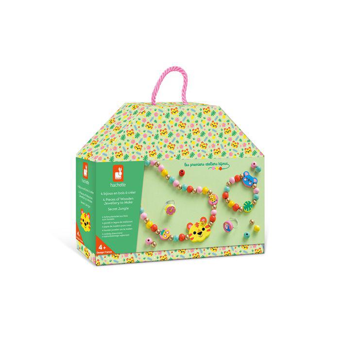 SECRET JUNGLE - 4 JOYAS DE MADERA PARA CREAR - JANOD
