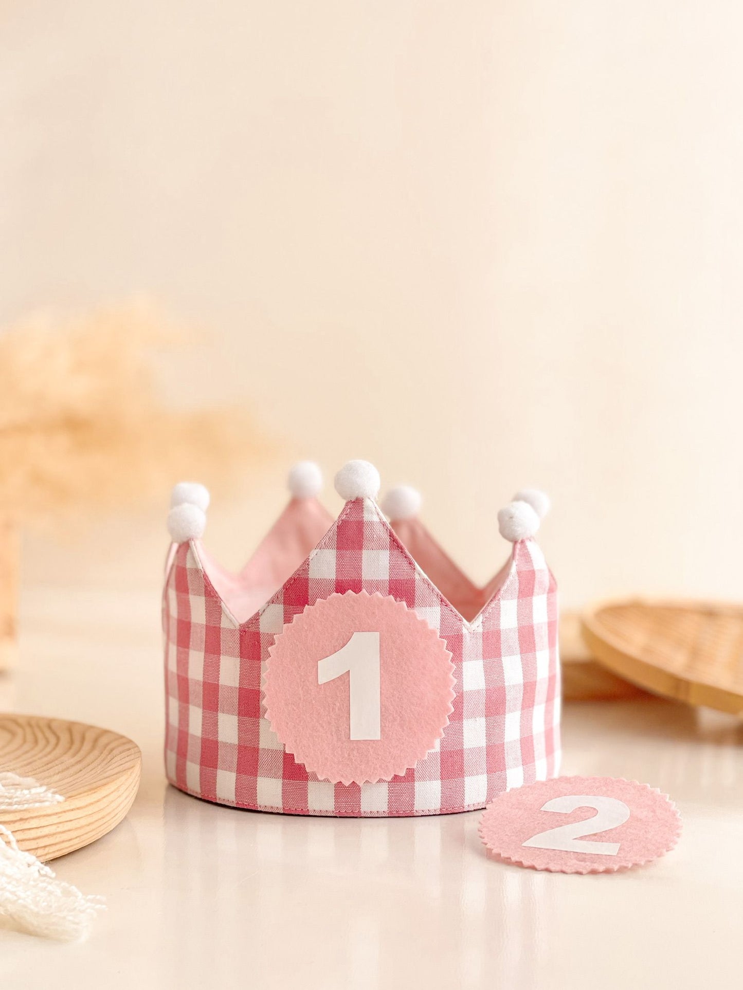 CORONAS DE CUMPLEAÑOS EN TELA