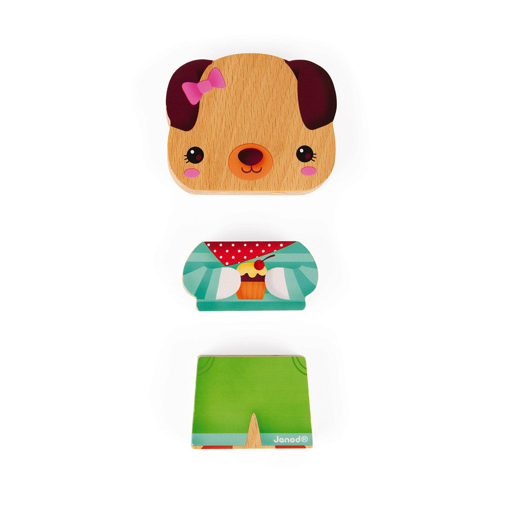 ANIMALES DIVERTIDOS DE COMPAÑIA- PUZZLE MAGNÉTICO-