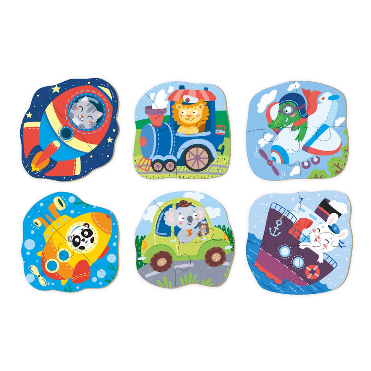 MEDIOS DE TRANSPORTES - PUZZLE PROGRESIVO
