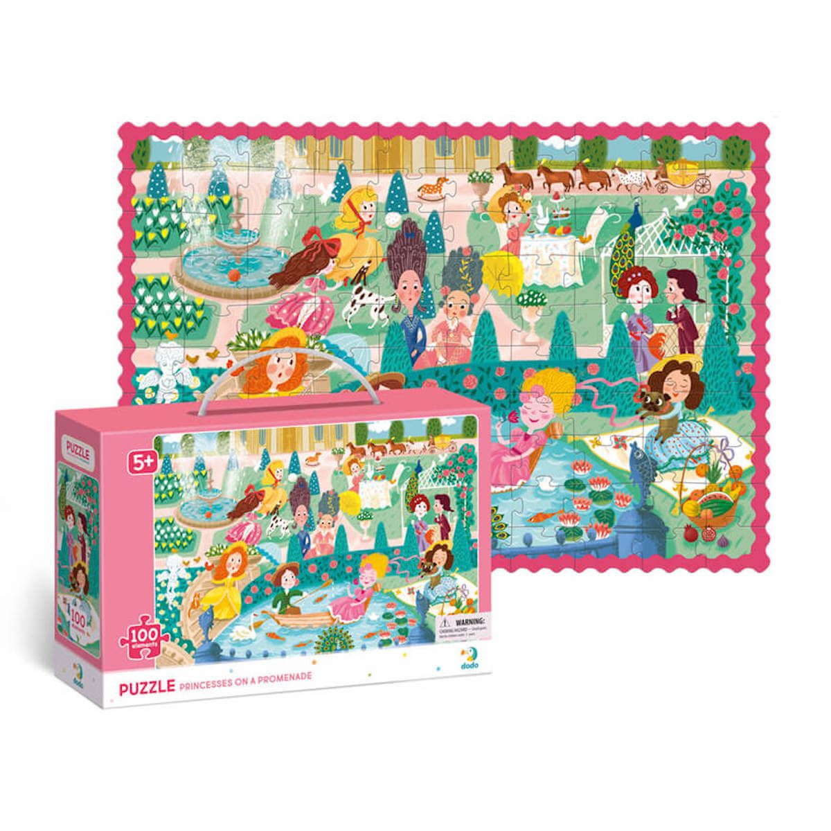 PRINCESAS DANDO UN PASEO - PUZZLE 100 PIEZAS