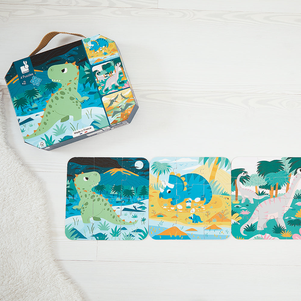 PUZZLES EVOLUTIVOS "LOS DINOSAURIOS" - JANOD