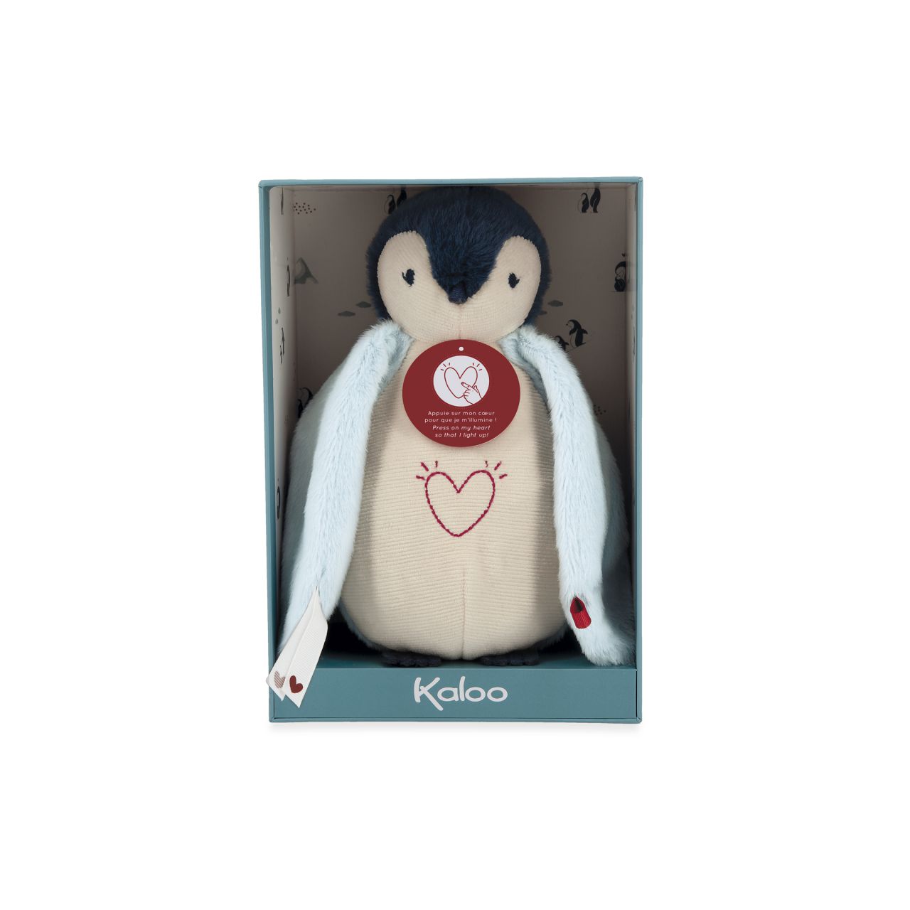 LUZ NOCTURNA PINGÜINO DE PELUCHE AZUL - KALOO