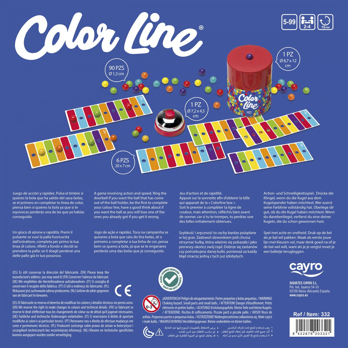 COLOR LINE - juego de mesa - Cayro