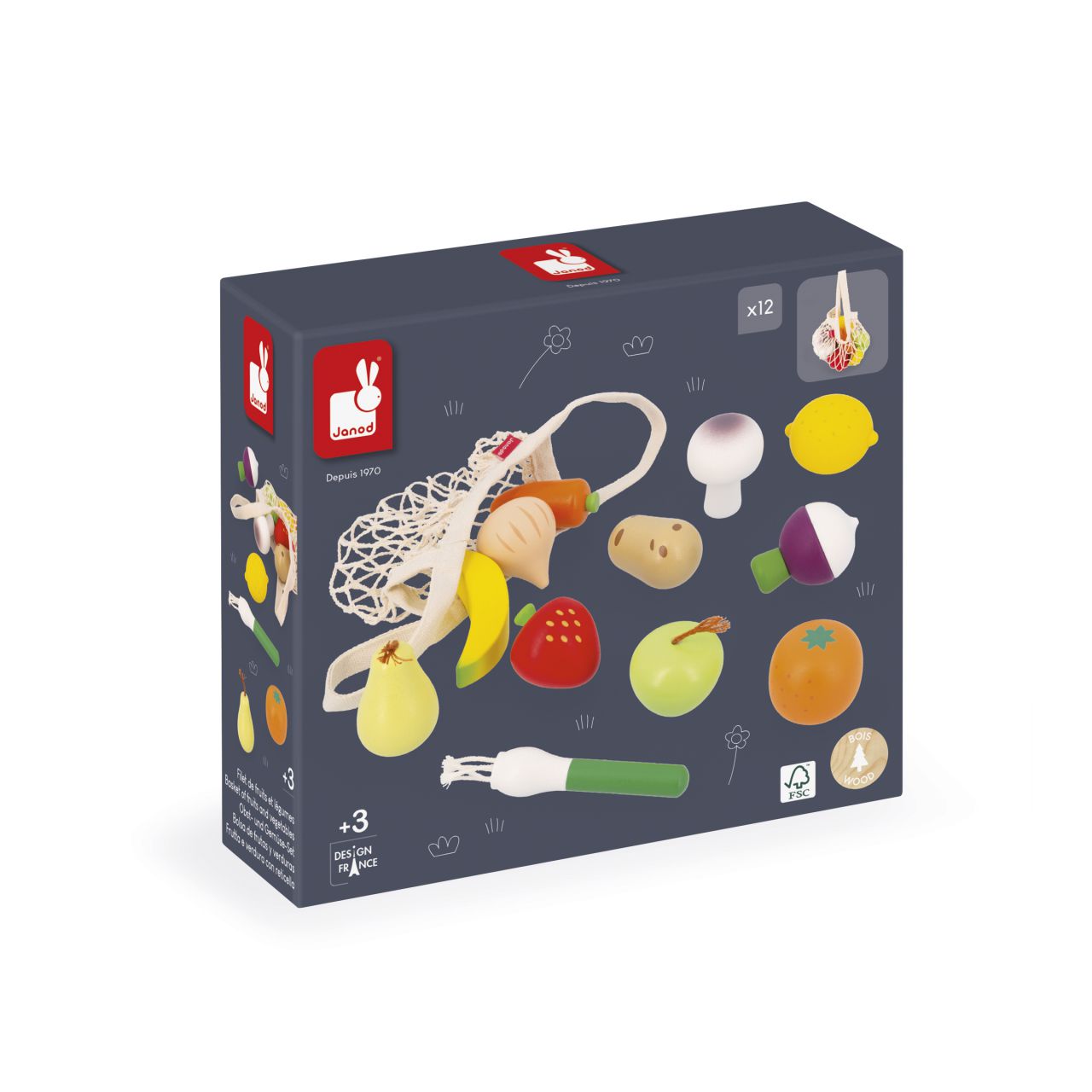 BOLSA FRUTAS + VERDURAS- ABUELITA ALEGRE - JANOD