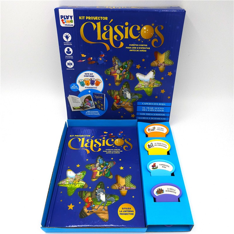 PACK CUENTOS CLÁSICOS - DIAPOSITIVAS + LIBRO ILUSTRADO - ROJO