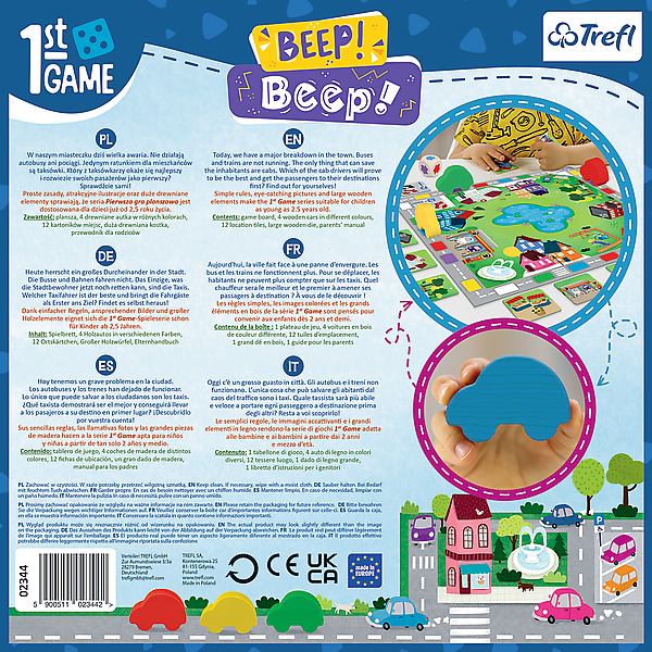 BEEP! BEEP! - MIS PRIMEROS JUEGOS DE MESA - TREFL