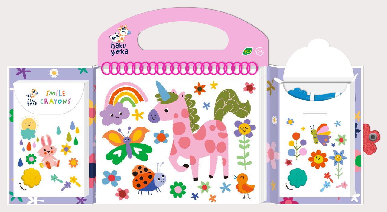 PRIMER KIT PARA COLOREAR - AMIGOS DE LOS UNICORNIOS - HAKU YOKA