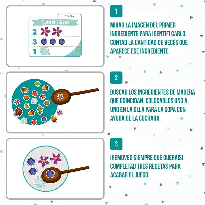 SOPA DE BELLOTAS - UN JUEGO PARA APRENDER A CONTAR