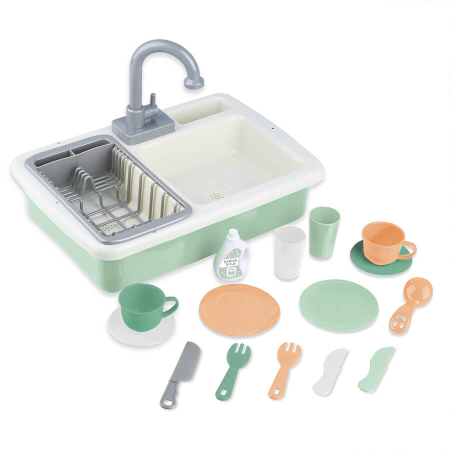 FREGADERO DE COCINA CON GRIFO MOTORIZADO