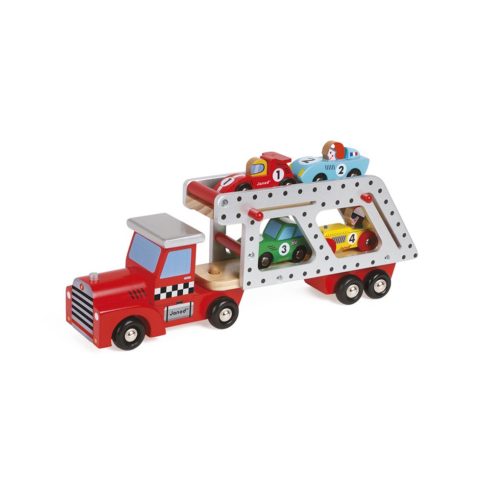 CAMIÓN PORTACOCHES + 4 COCHES - JANOD