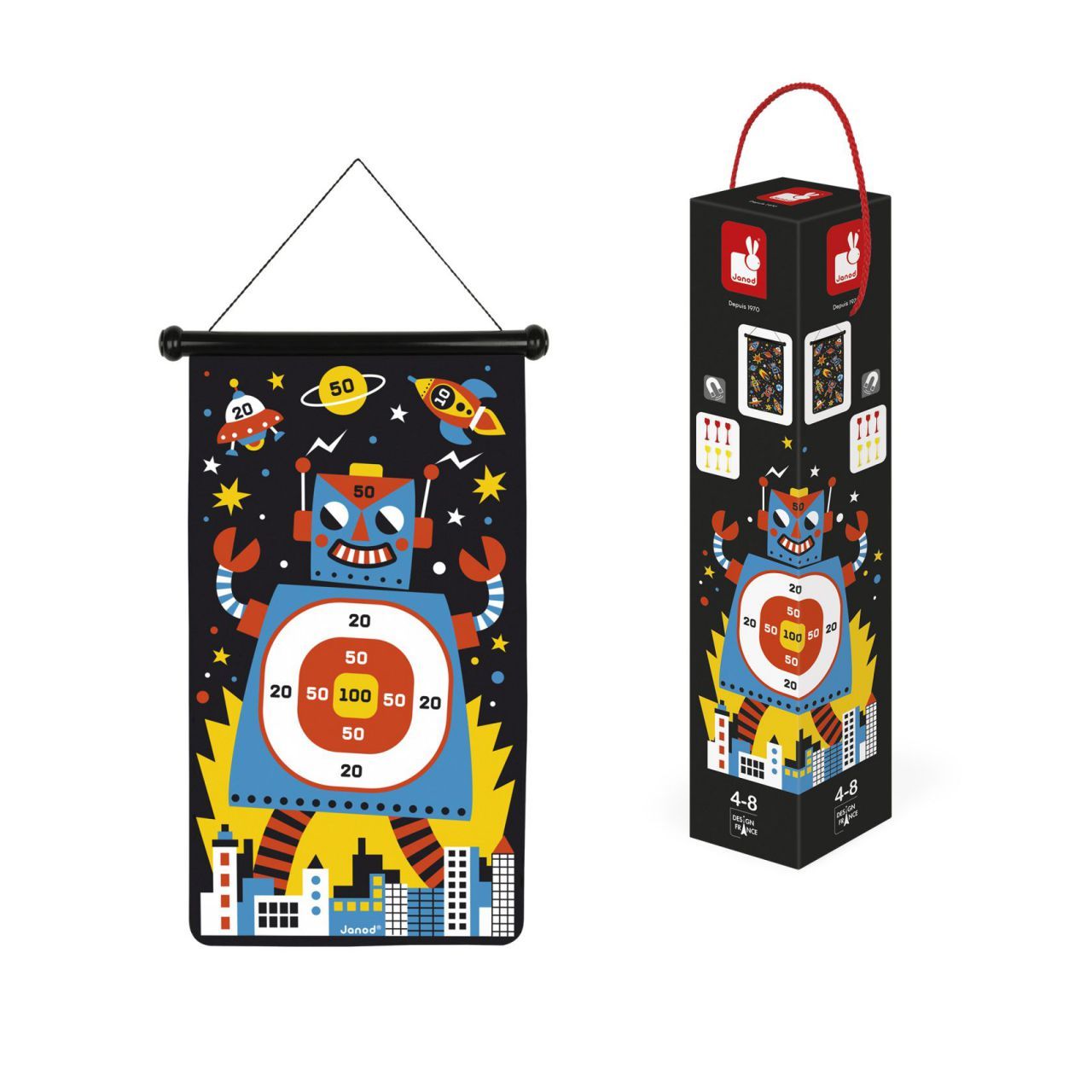 JUEGO DE DARDOS MAGNÉTICOS - ROBOTS -
