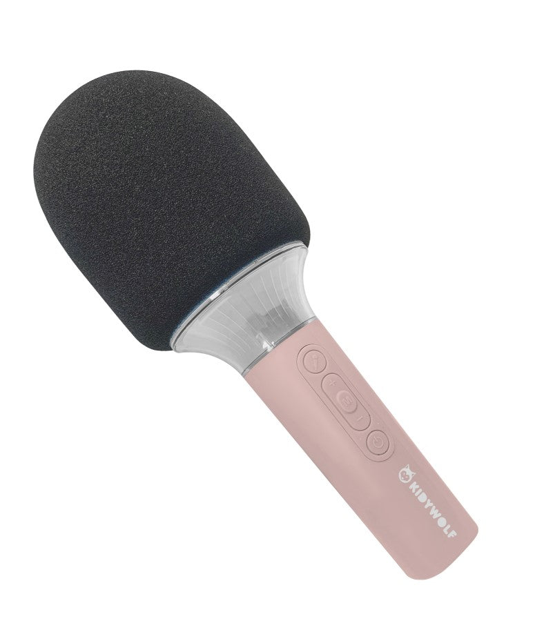 KIDYMIC - MICRÓFONO KARAOKE ROSA- KIDYWOLF