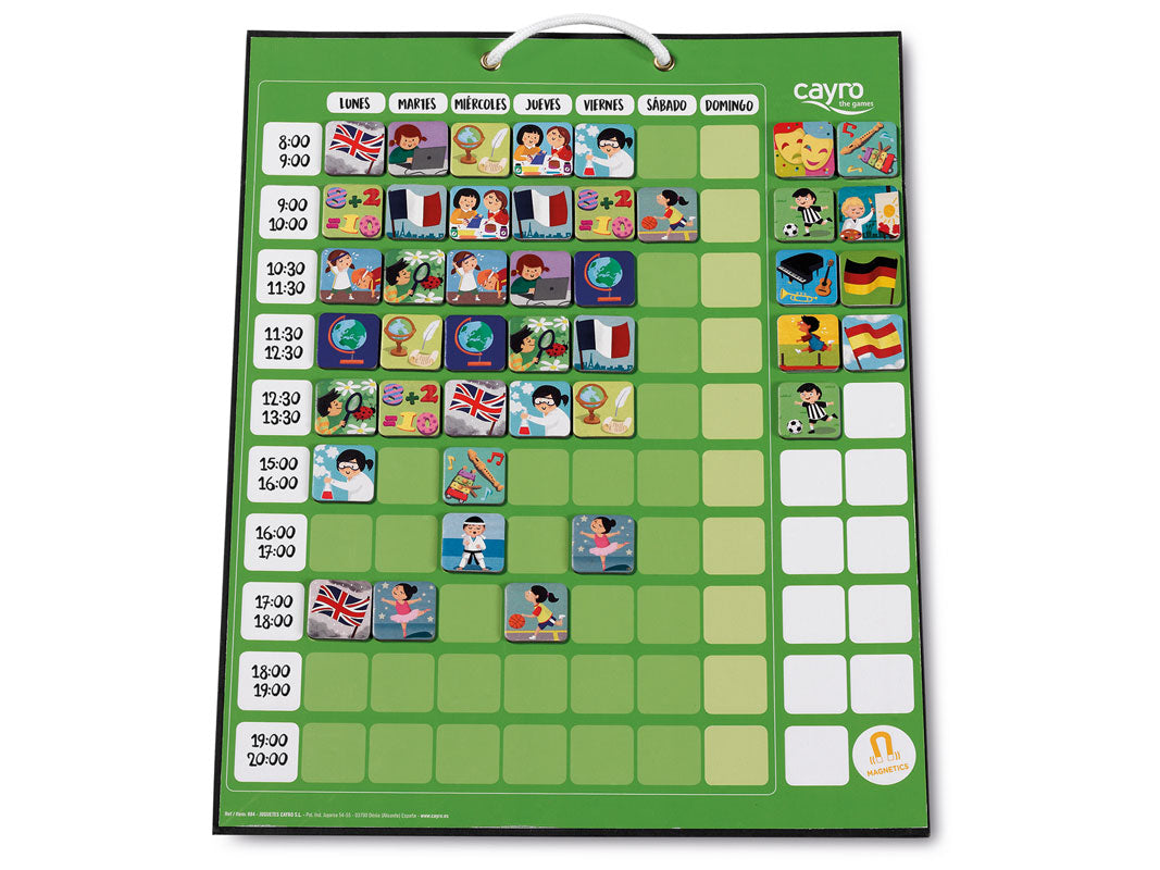 HORARIO ESCOLAR - MAGNÉTICO