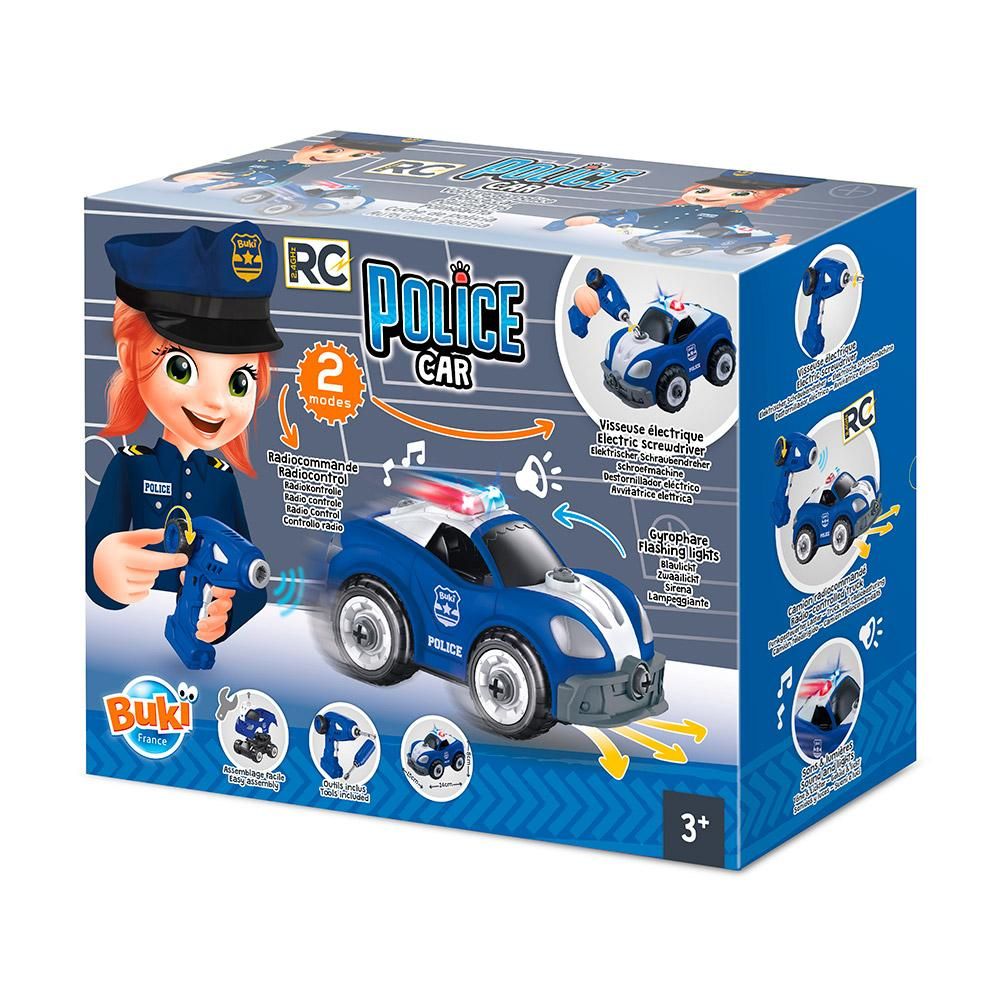 AUTO POLICÍA- CONSTRUYE TU PROPIO AUTO CON MANDO- BUKI