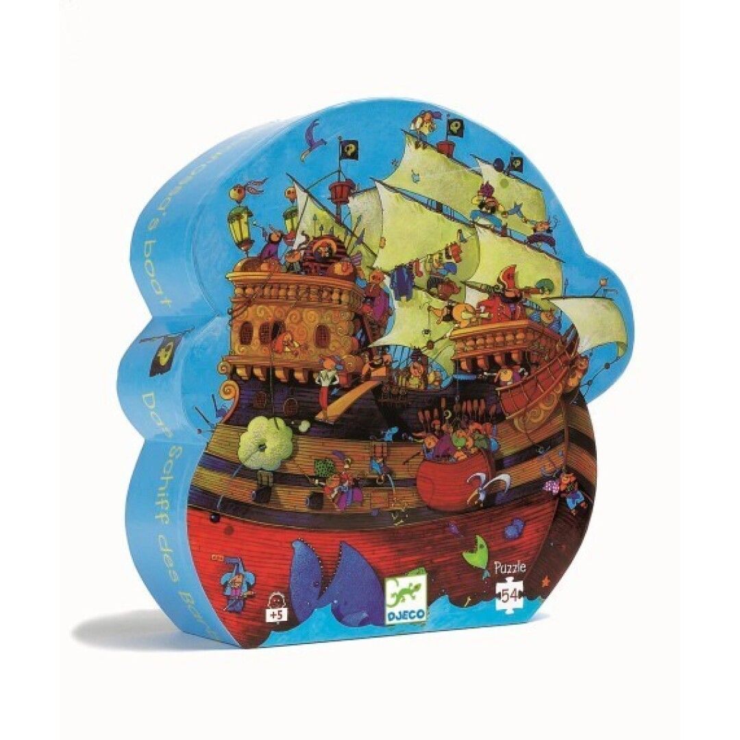 BARCO PIRATA - PUZZLE 54 PIEZAS- CAJA SILUETA