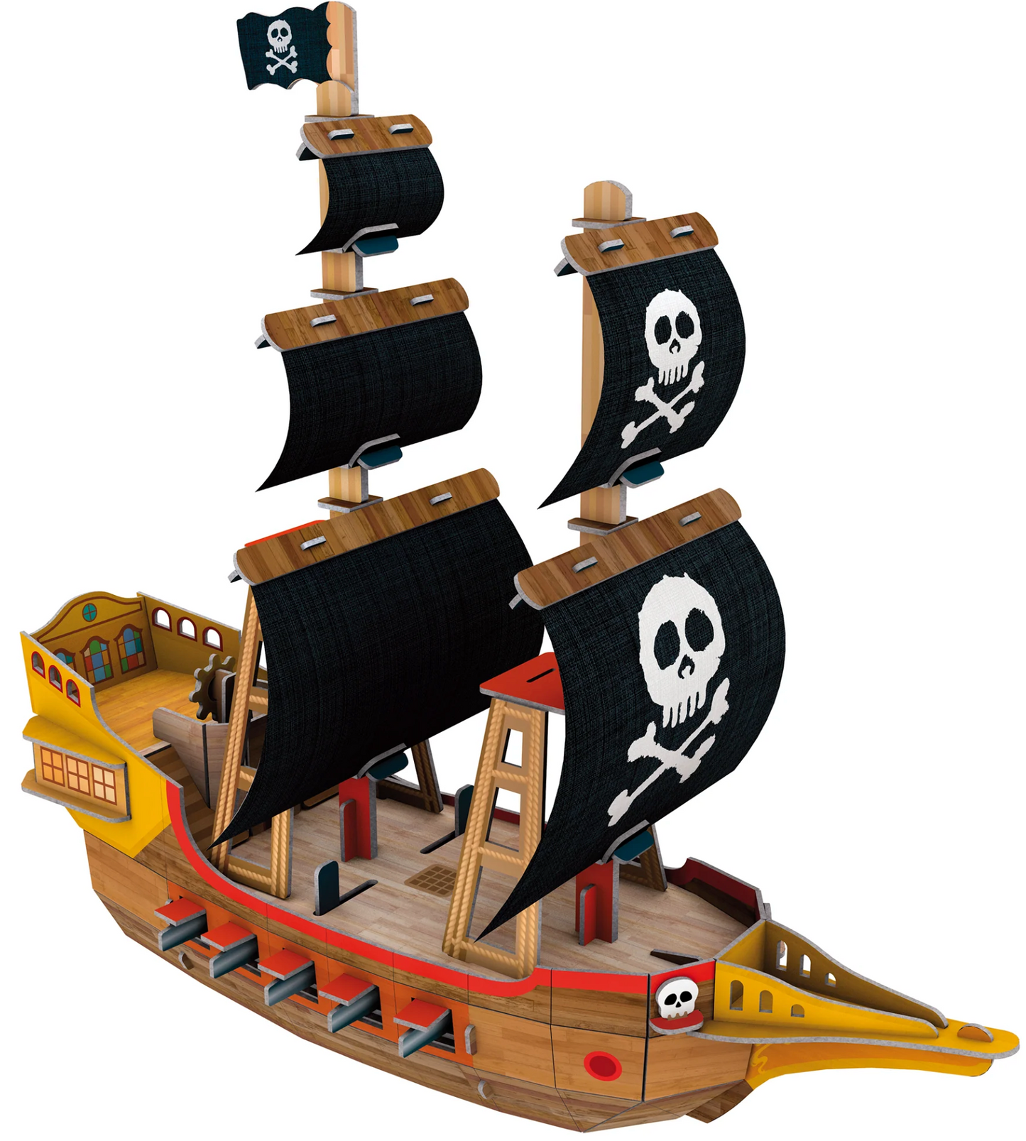 VELERO PIRATA - PUZZLE 3D + LIBRO - MANOLITO BOOKS