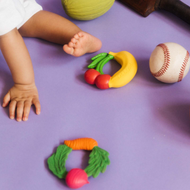 FRUIT TEETHING RING - ANILLO DE DENTICIÓN+JUGUETE DE BAÑO