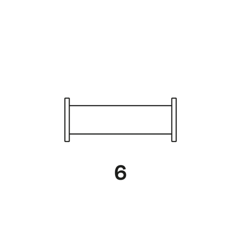 TUBOS x 6 PIEZAS - ACCESORIOS by IMANIX