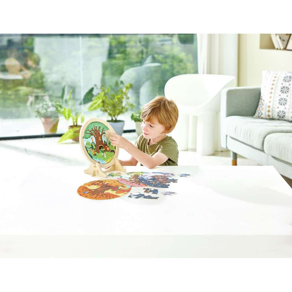 PUZZLE 4 ESTACIONES DEL AÑO + SOPORTE - HAPE