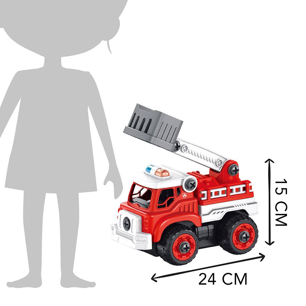 CAMIÓN DE BOMBEROS - CONSTRUYE TU CAMIÓN+MANDO - BUKI