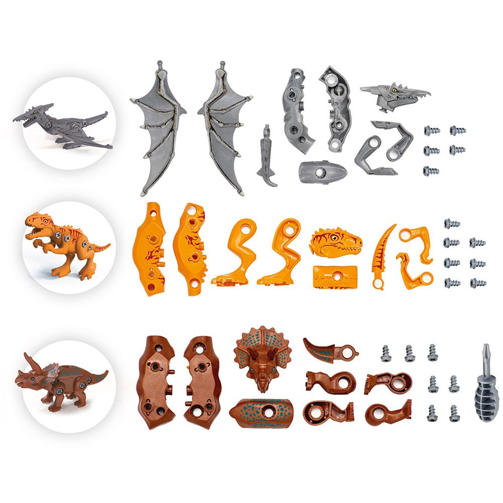 SET CONSTRUYE 3 DINOSAURIOS - BUKI