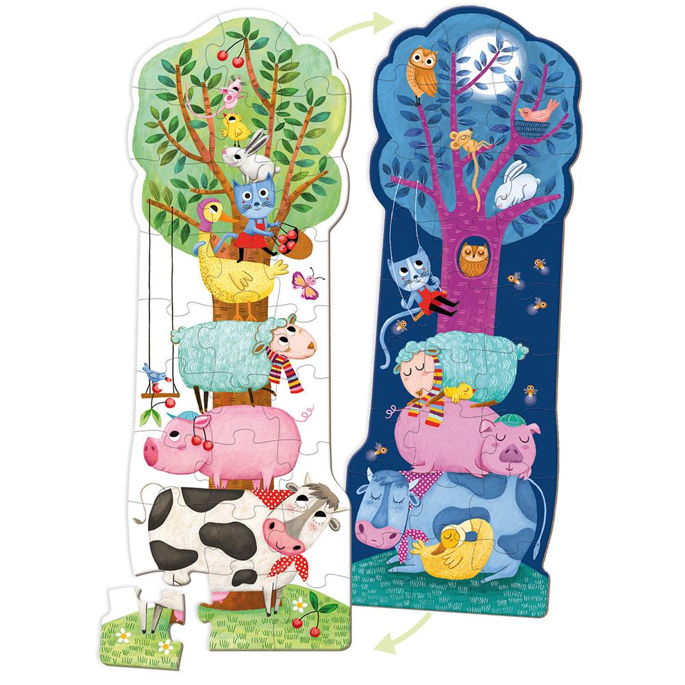 PUZZLE XXL REVERSIBLE- DÍA Y NOCHE - GOULA