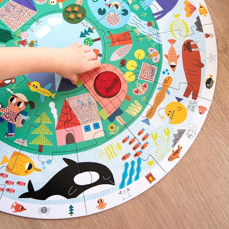 PUZZLE XXL- DESCUBRE ANIMALES - GOULA