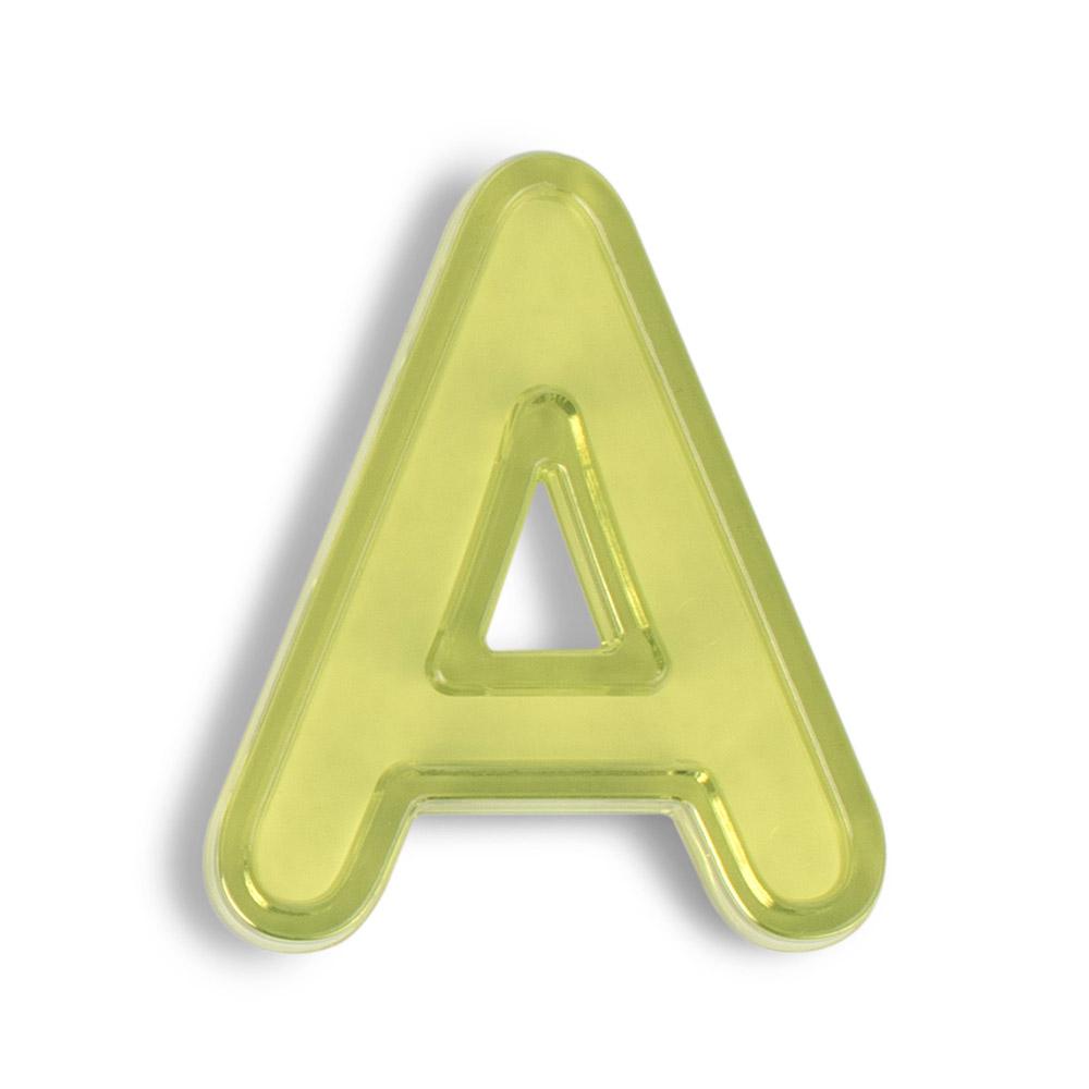LETRAS TRASLÚCIDAS MAYÚSCULAS - 76 PIEZAS- MINILAND -