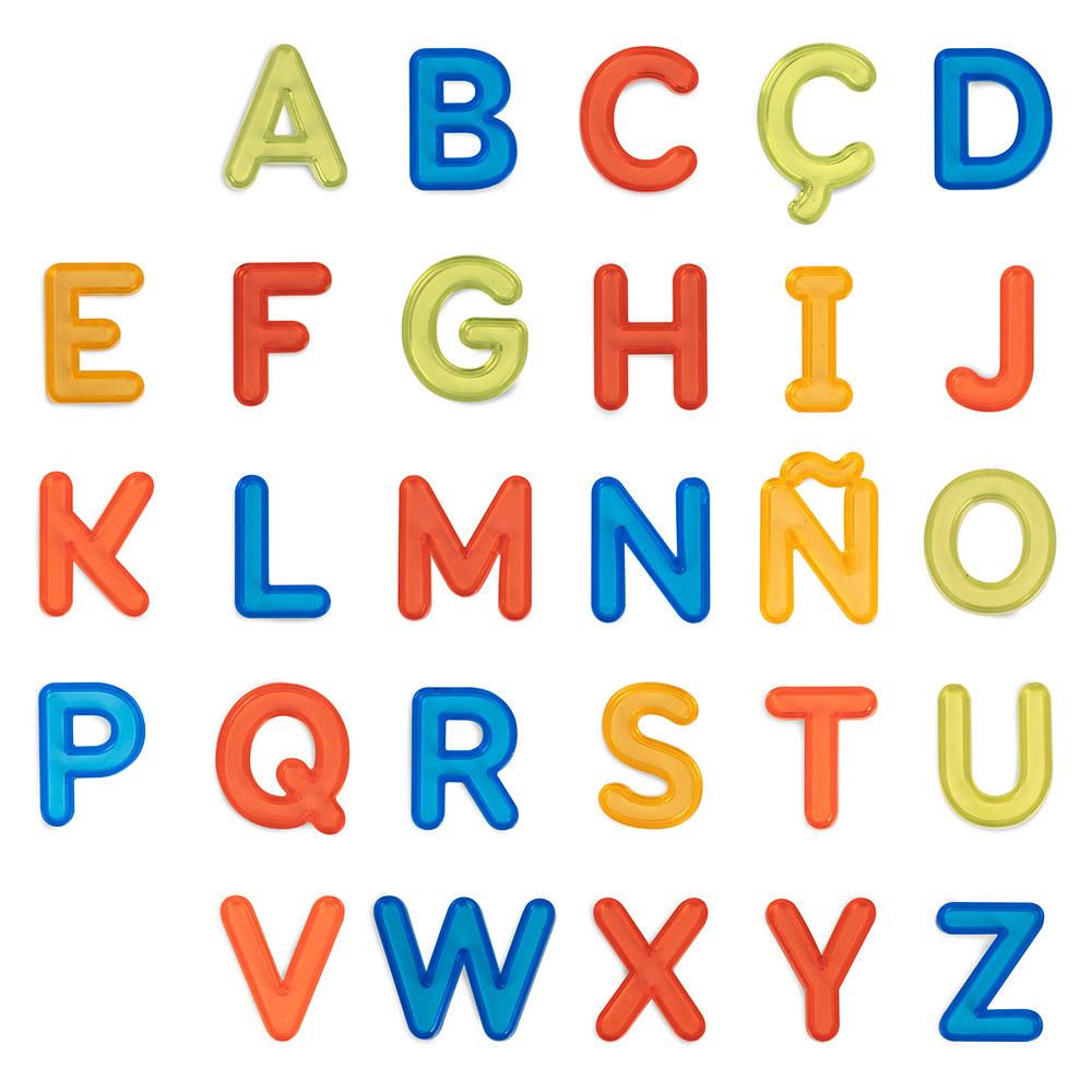 LETRAS TRASLÚCIDAS MAYÚSCULAS - 76 PIEZAS- MINILAND -