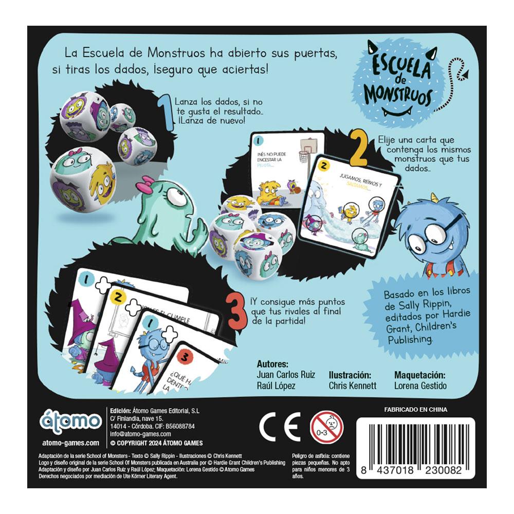 ESCUELA DE MONSTRUOS - EL JUEGO DE MESA- ÁTOMO GAMES