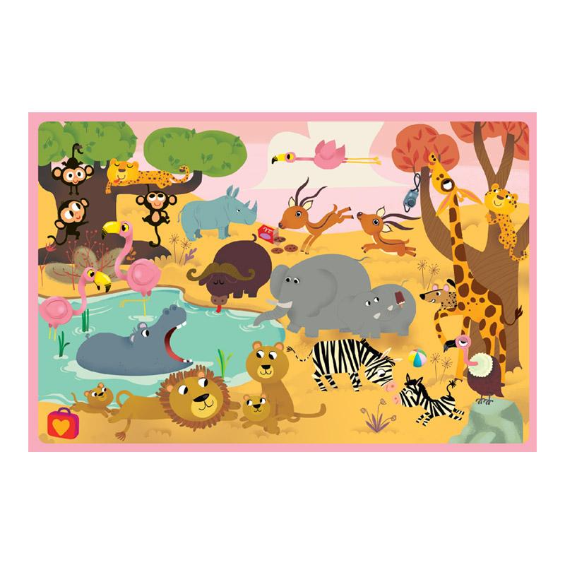 JUEGO DE BUSCA Y ENCUENTRA ANIMALES DEL MUNDO - AUZOU