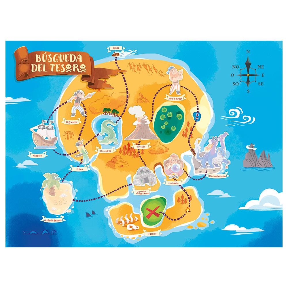 LA BÚSQUEDA DEL TESORO - UN JUEGO DE PISTAS GIGANTES- AUZOU