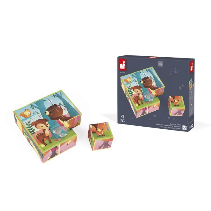 KUBKID ANIMALES DEL BOSQUE - PUZZLE EN CUBOS