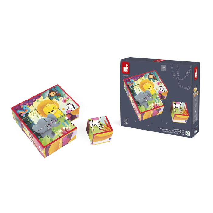 KUBKIDS ANIMALES DE LA SELVA - PUZZLE EN CUBOS -