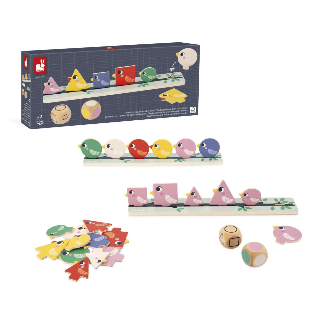 PÁJAROS - CLASIFICACIÓN DE FORMAS COLORES Y FORMAS - JUEGOS PEDAGÓGICOS ANOD