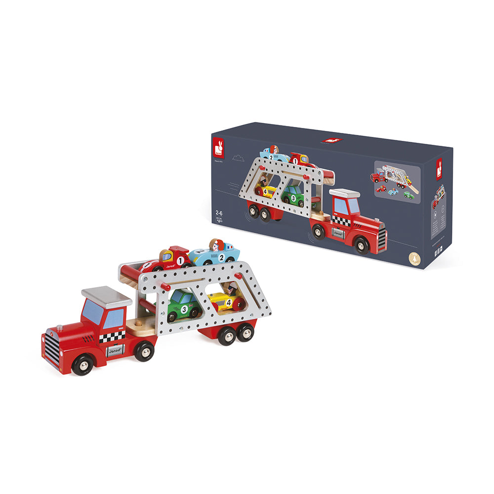 CAMIÓN PORTACOCHES + 4 COCHES - JANOD
