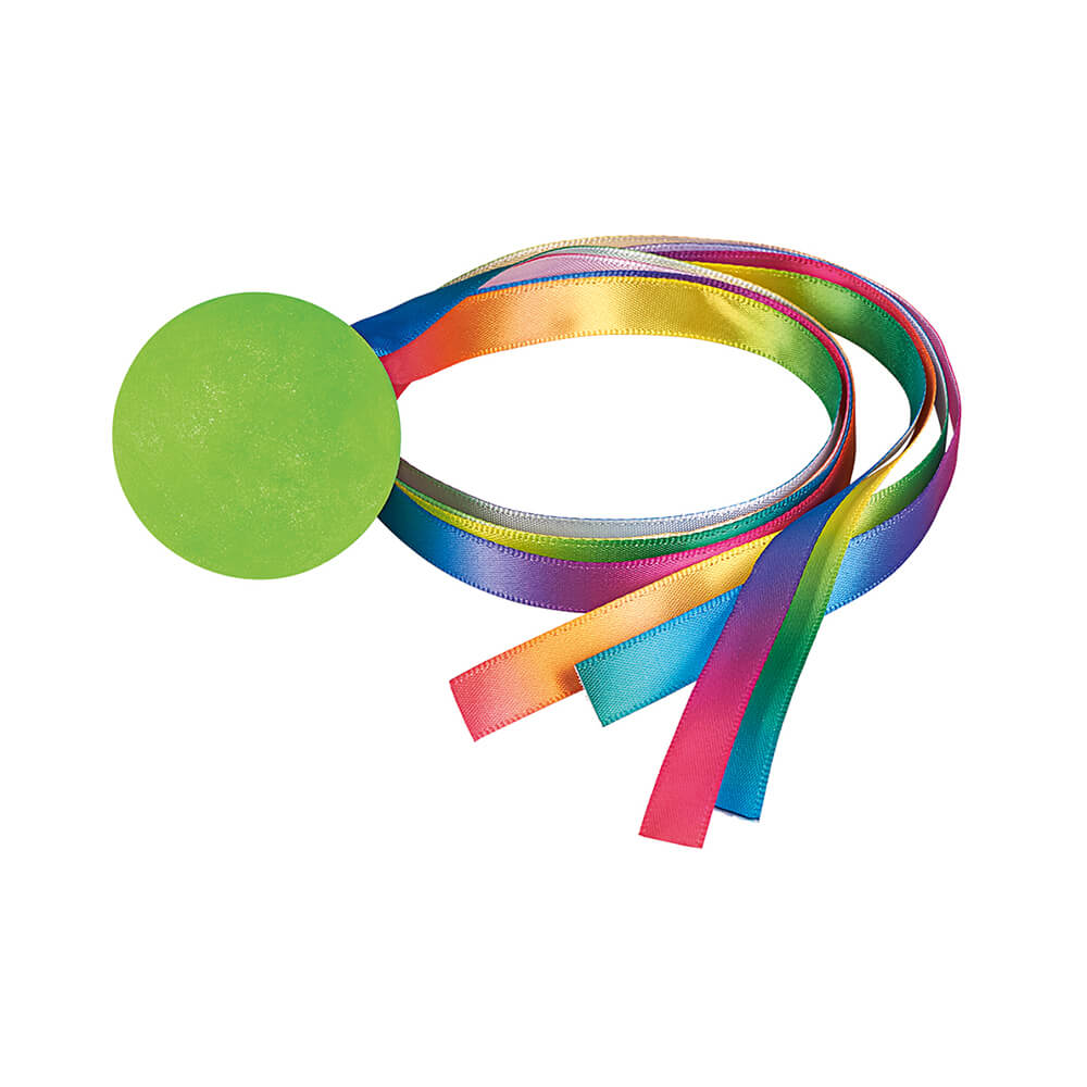 PELOTA DE GOMA CON CINTAS- MOSES